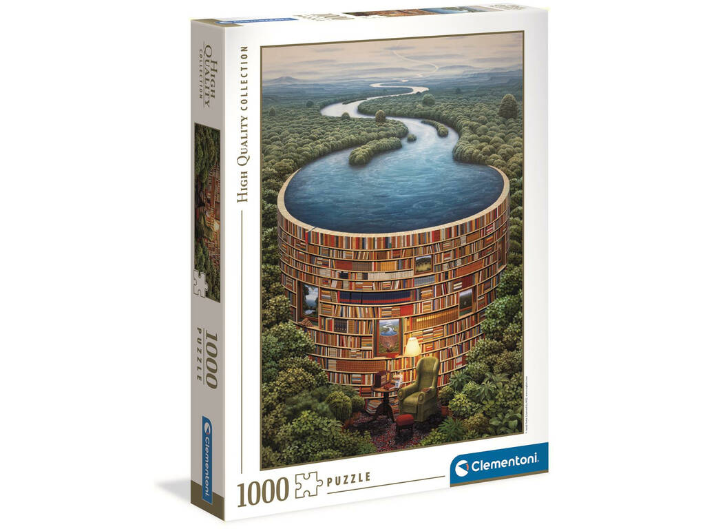 thumbnail image 2 of Clementoni Bibliodame Collection Adult Puzzle 1000 Pieces, Made In Italy, Multicoloured, 39603 2 of 11