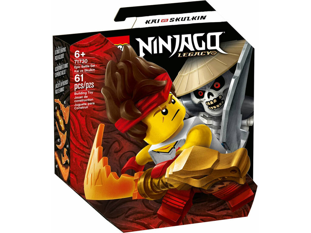 Lego Ninjago Set battaglia leggendaria Kai vs. Skulkin 71730