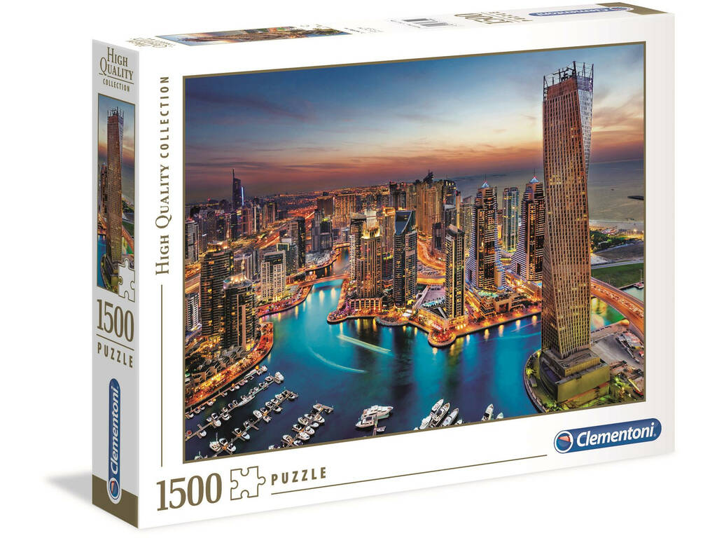 Puzzle 1500 Dubaï Marina Clementoni 31814