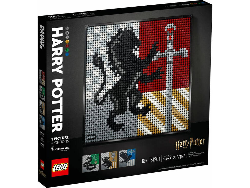 Lego Art Harry Potter Hogwarts Crests 31201