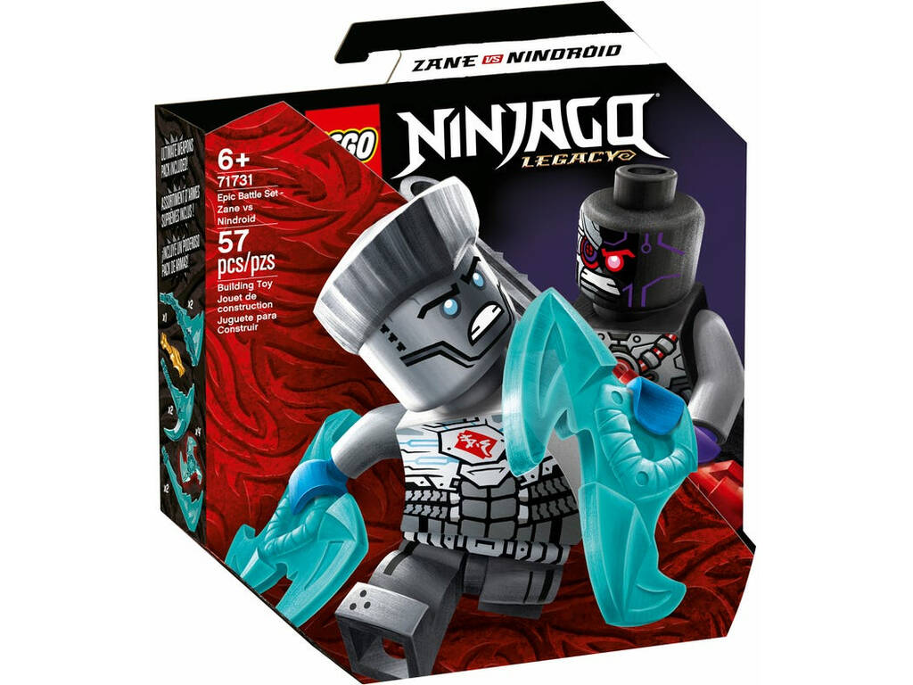 Lego Ninjago Set de bataille épique Zane contre Nindroïde 71731