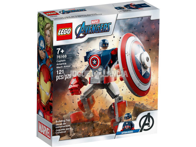 Lego Súper Héroes Avengers Armadura Robótica del Capitán América 76168