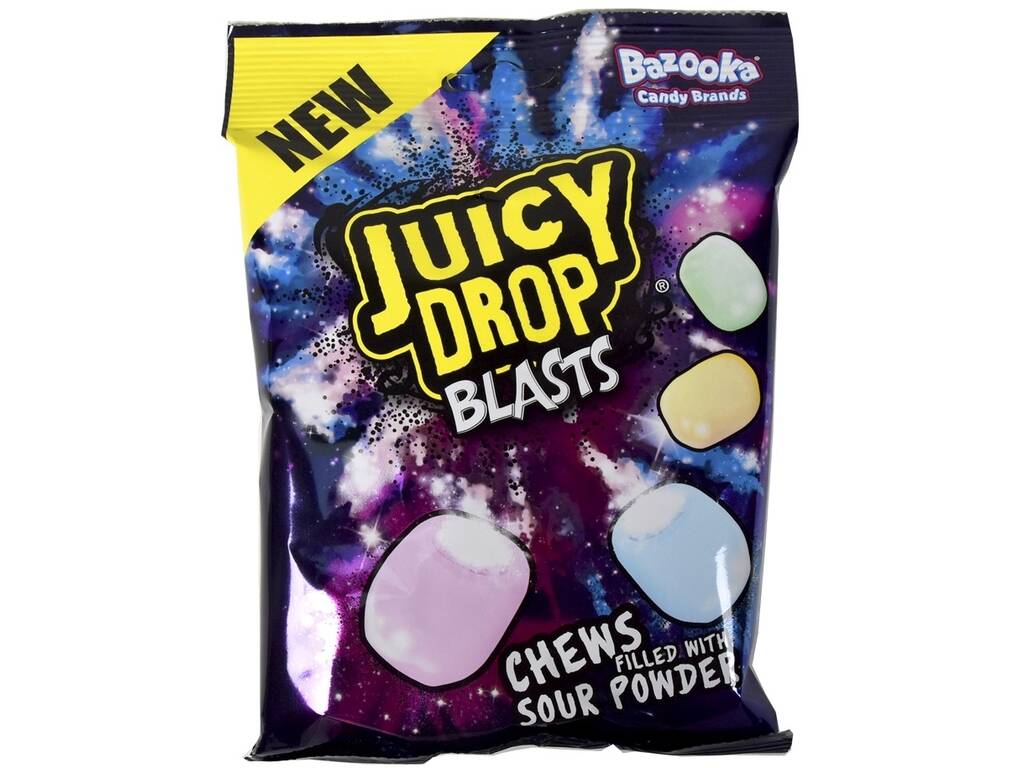 Juicy Drop Blasts Acid Filled Chewy Candies 120 gr. Miguelañez 111130