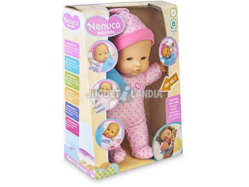 Nenuco Puppe Baby Talks: Wir schlafen! Famosa 700016280