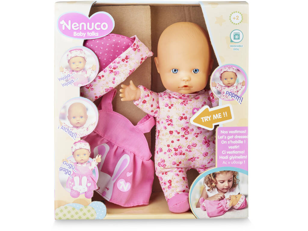 Nenuco Puppe Baby Talks: Wir kleiden uns! Famosa 700016282