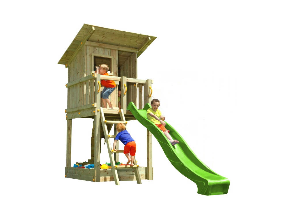 Parco giochi Beach Hut XL con altalena singola Masgames MA802311