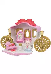 Sylvanian Families Set carrozza reale con bebe coniglio cioccolato Epoch Para Imaginar 5543
