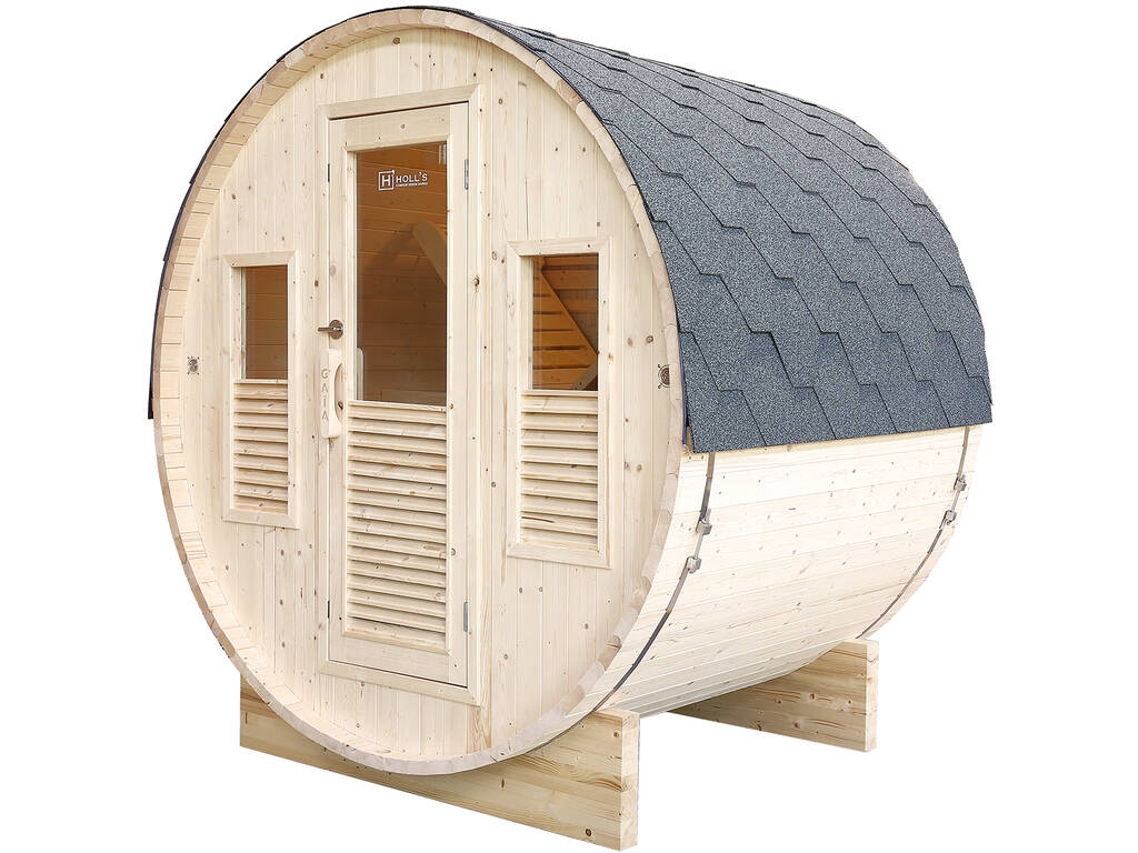 Sauna de Exterior Gaïa Bella de 3 Plazas de 220x205x160 cm