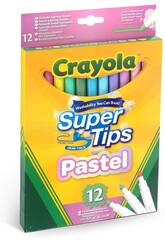 12 Filzstifte Super Spitze Waschbare Pastelfarben Crayola 58-7515