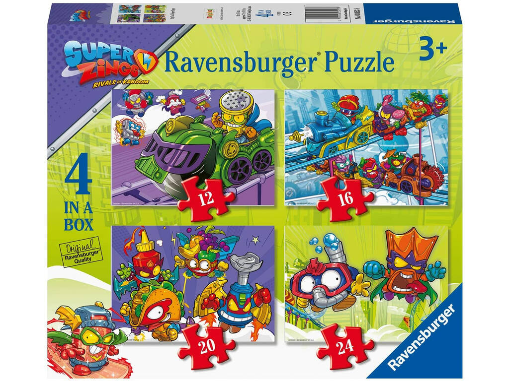 Pack 4 Puzzles Superzings Ravensburguer 3053