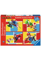 Super Mario Puzzle 4x100 Piezas Ravensburguer 5195