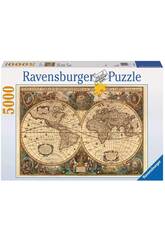 Puzzle 5.000 Piezas Antiguo Mapamundi Ravensburger 17411