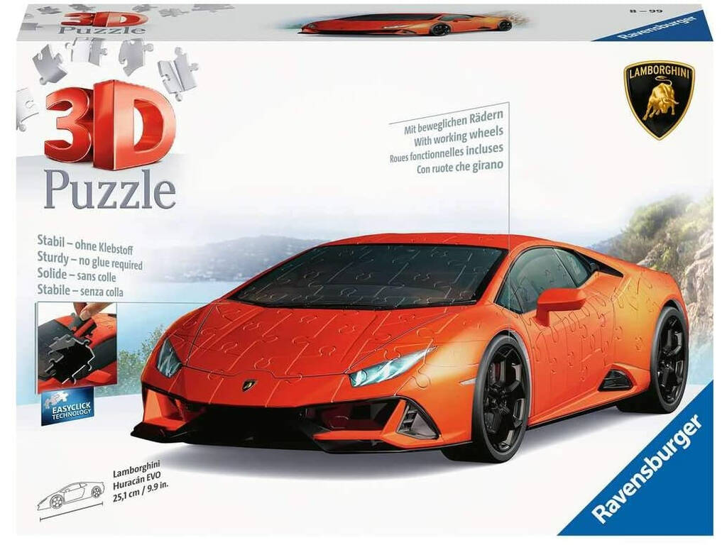 Puzzle 3D Lamborghini Huracán Evo Ravensburger 11238