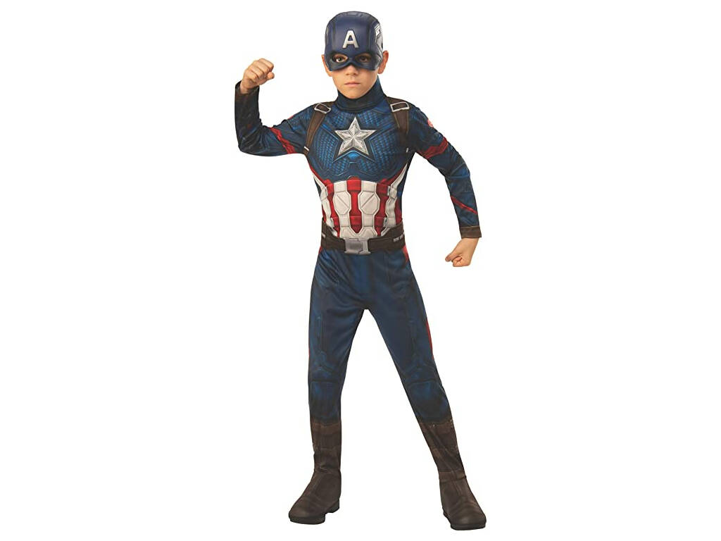 Captain America End Game Classic Costume T-S Rubies 700647-S