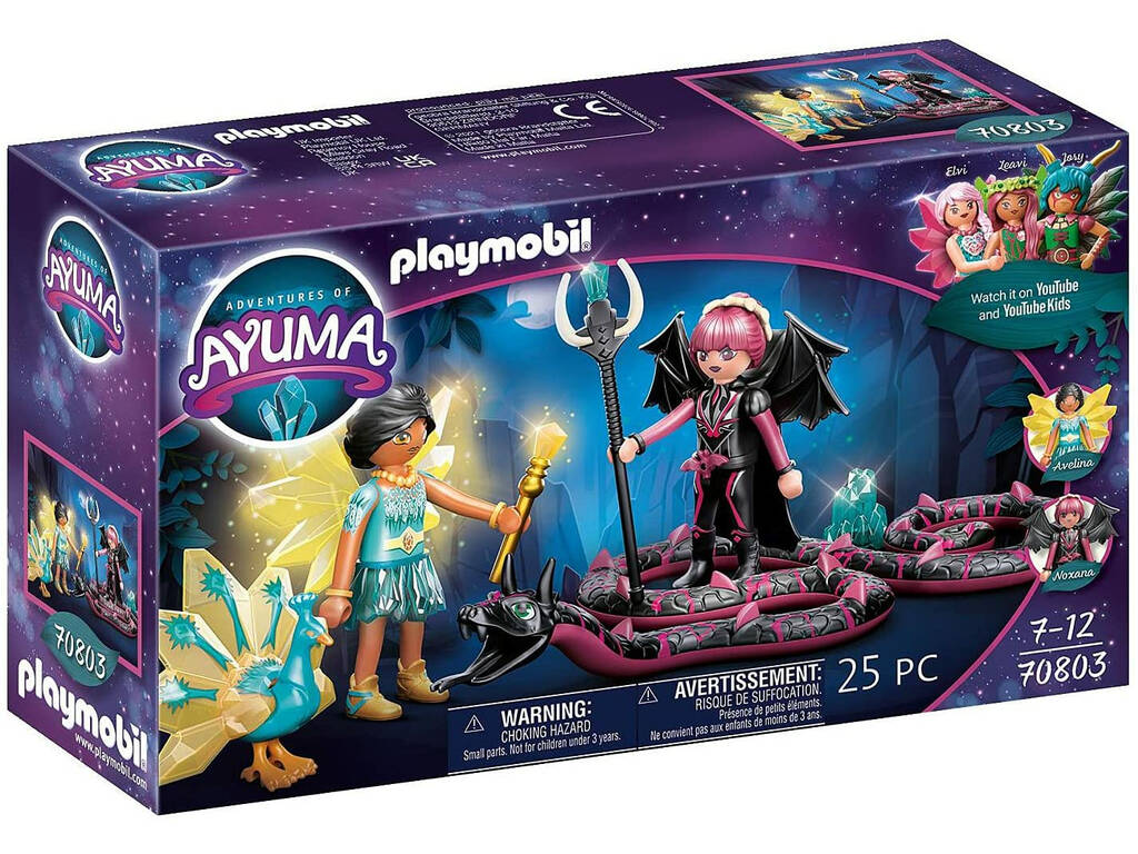 Playmobil Ayuma Cristal Fairy y Bat Fairy con Animales del Alma