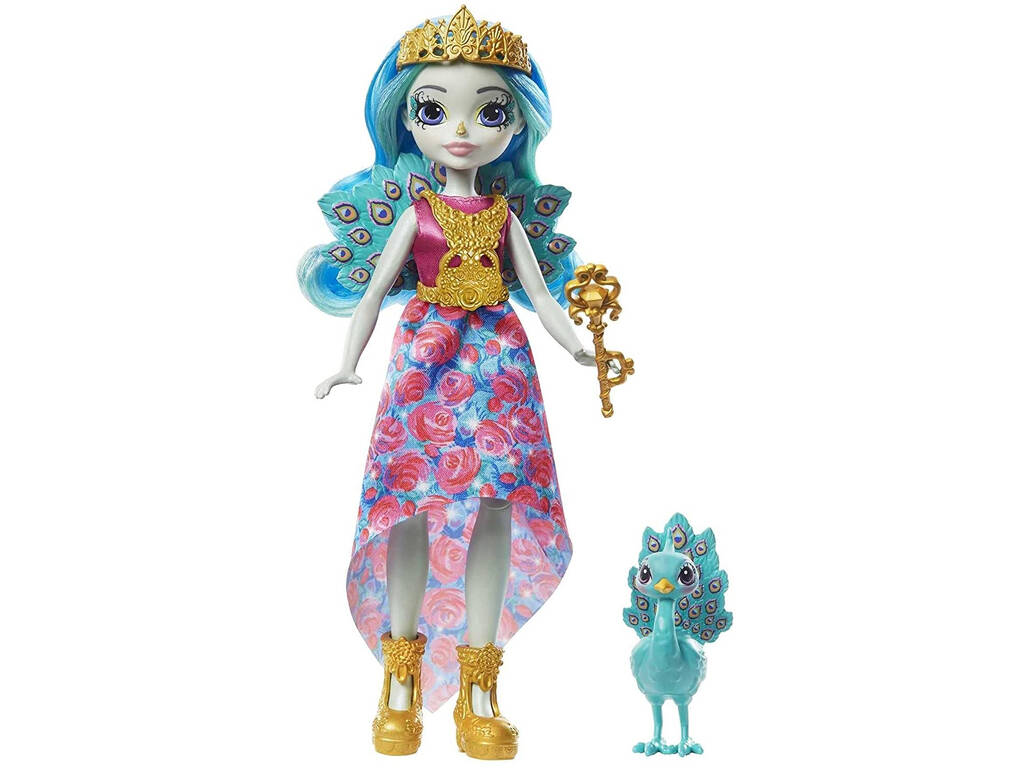 Enchantimals Bambola Queen Paradise e Cucciolo Rainbow Mattel GYJ14
