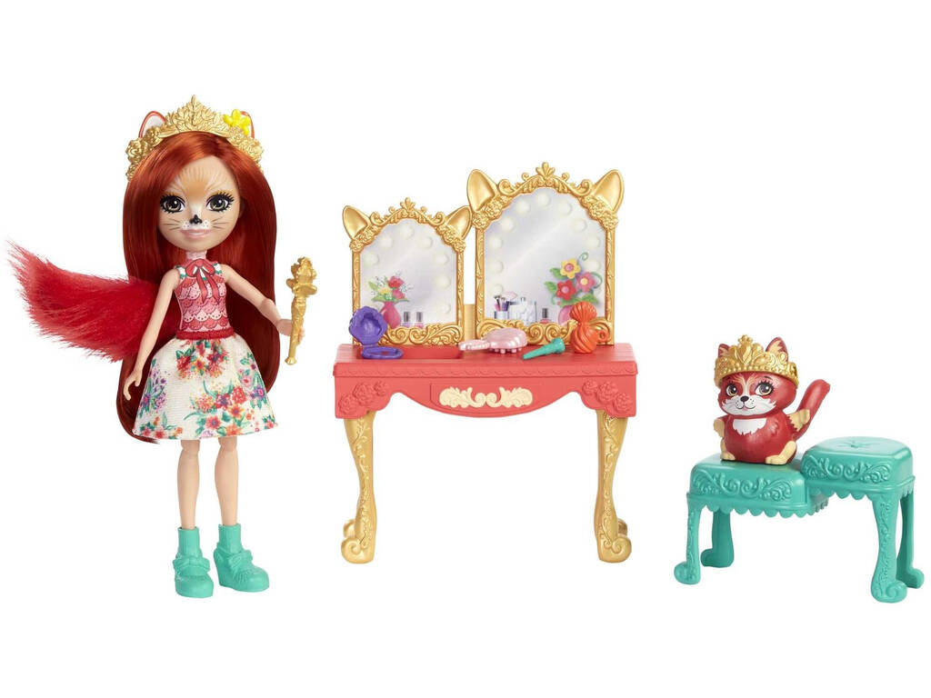 Royal Enchantimals Fabrina Fox avec table à langer victorienne Mattel GYJ05