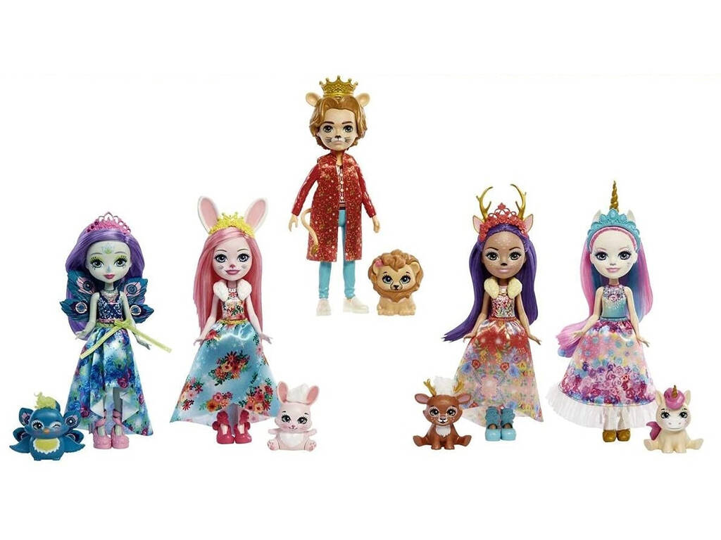 Royal Enchantimals Pack 5 Personaggi Mattel GYN58