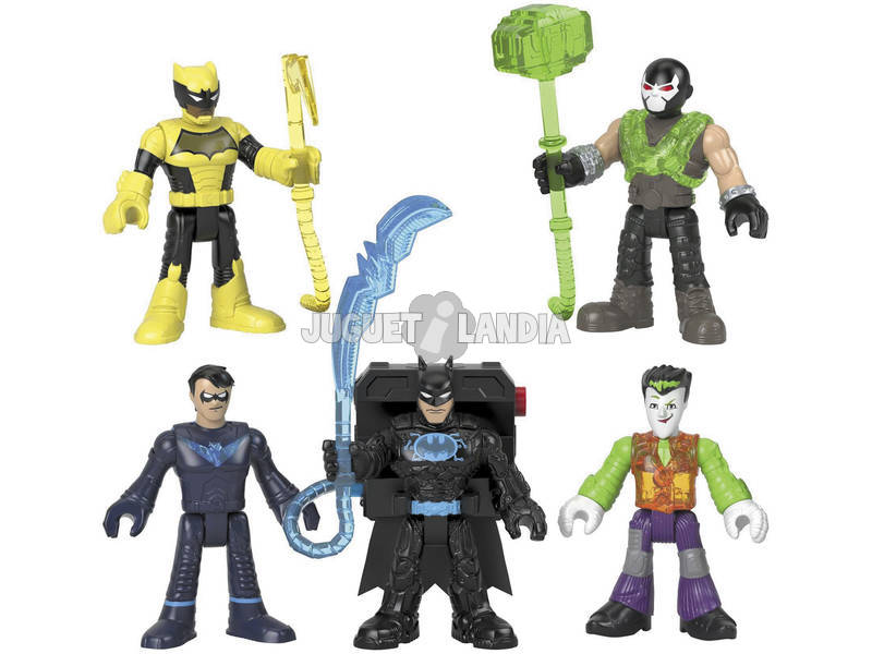 Imaginext Batman Pack 5 Figuras Bat Tech Mattel GXD67