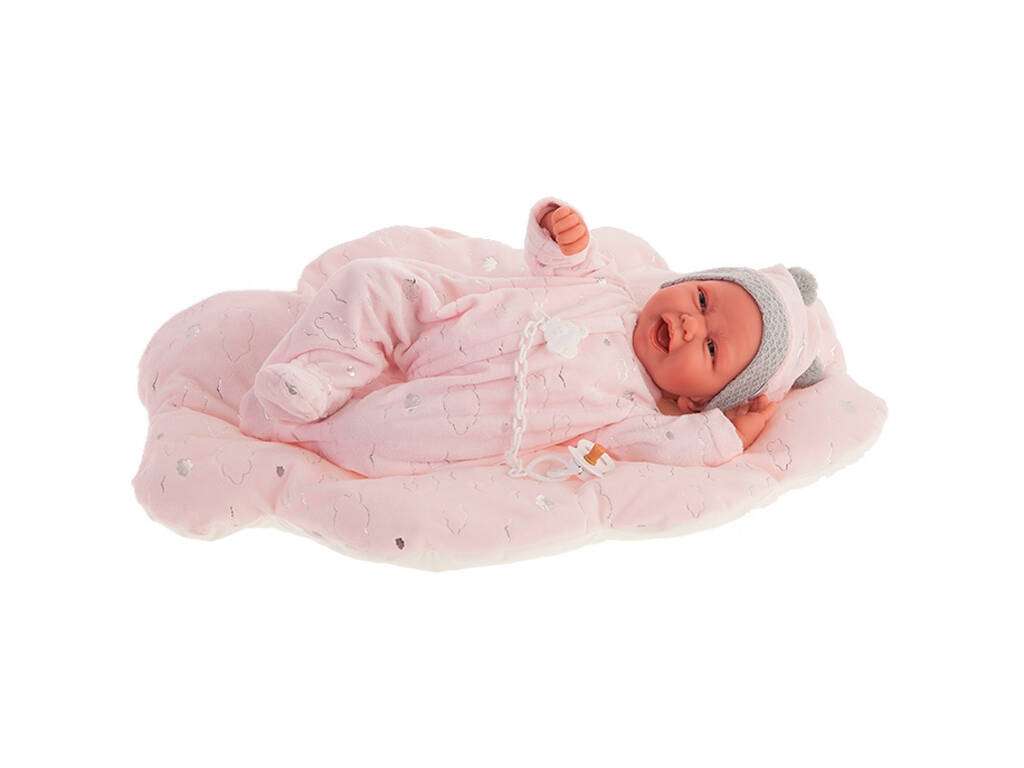 Neugeborene Puppe Carla Wolke 40 cm. Antonio Juan 33112
