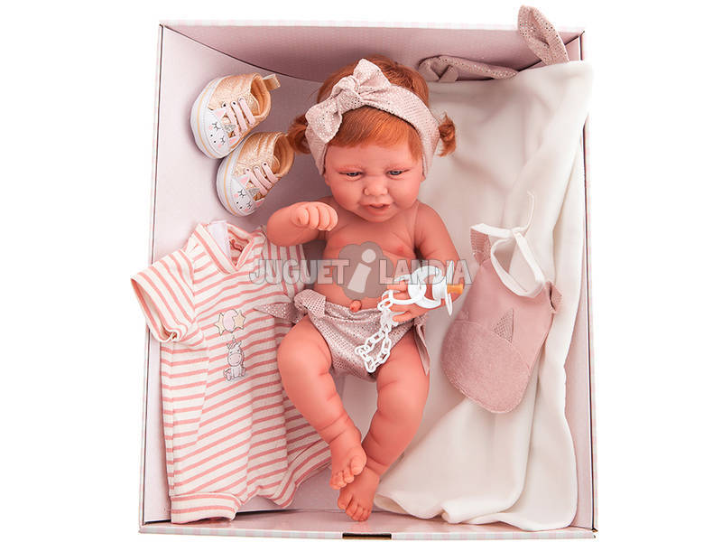 Neugeborene Carla Ajuar Puppe 42 cm. Antonio Juan 50156