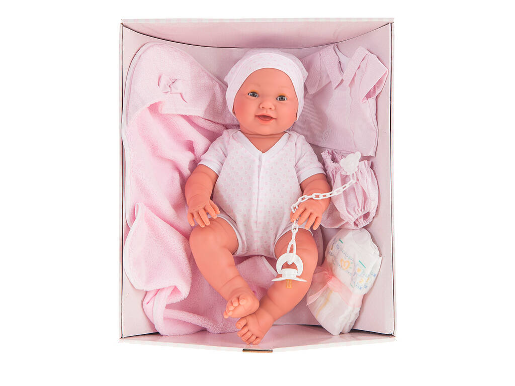 Neugeborene Mia Pipí Puppe Ajuar 42 cm. Antonio Juan 50161