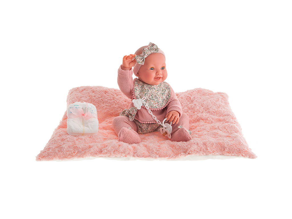 Bambola neonata Mia Pipi Bavaglino 42 cm. Antonio Juan 50162