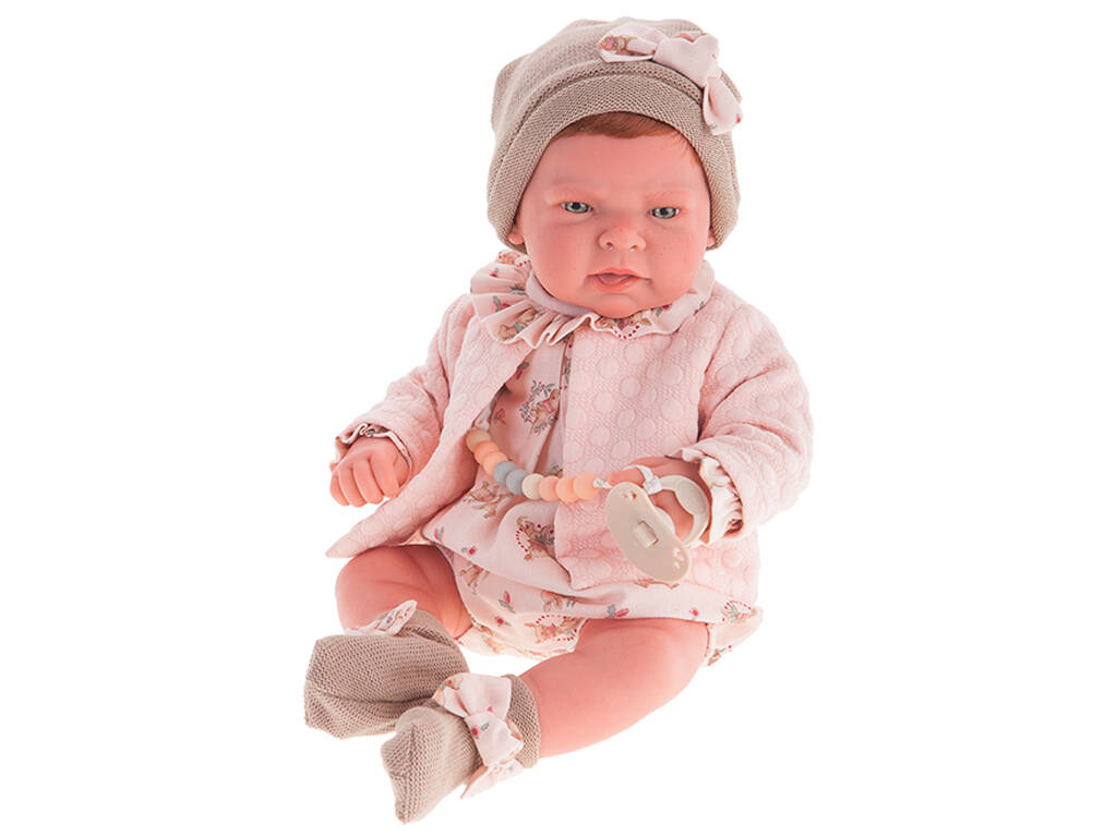 Puppe Sweet Reborn Lea Beige Jacke 40 cm. Antonio Juan 80116