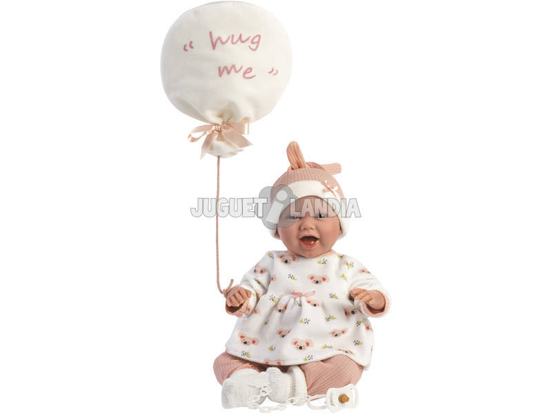 Puppe Mimi Luftball Lacheln Hug Me 42 cm. Llorens 74096