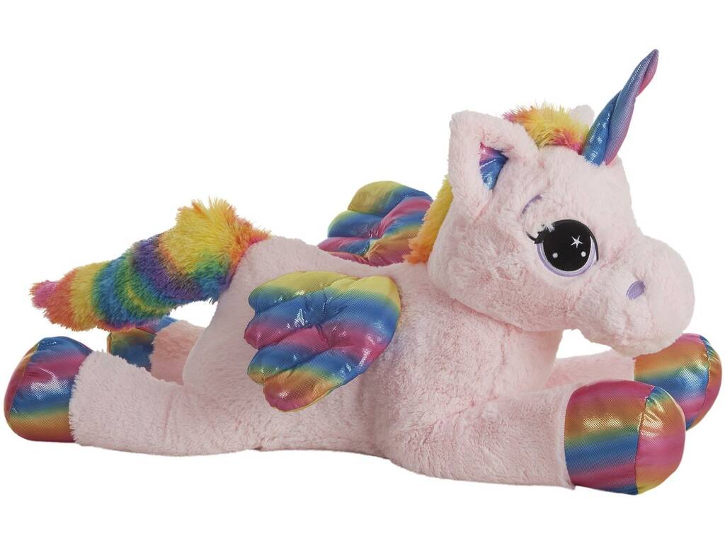 Peluche Unicornio Rainbow 76 cm. Creaciones Llopis 46843