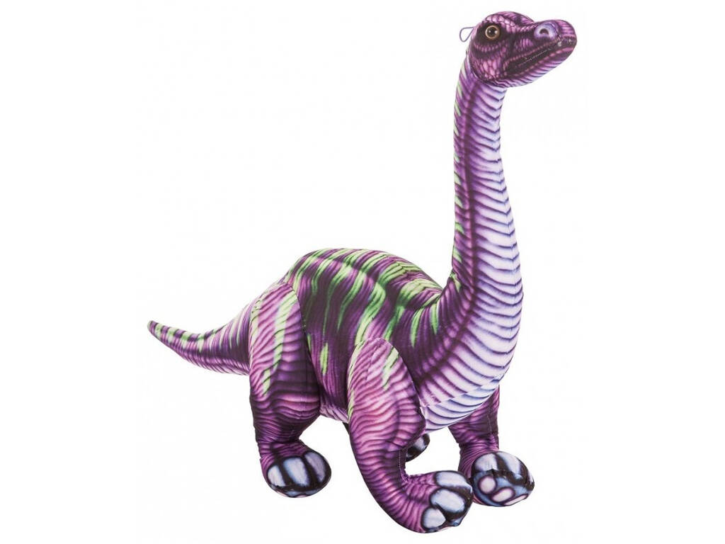 Peluche Dinosaurio Lila 36 cm. Creaciones Llopis 46861