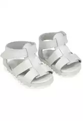 Weisses Pupensandalen Set 45 cm. Arias 6304