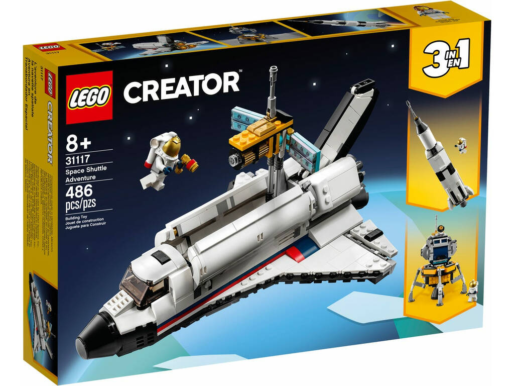 Lego Creator Space Shuttle Adventure 3 in 1 31117