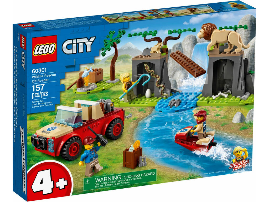 diario Paisaje flota Lego City Rescate de la Fauna Salvaje: Todoterreno 60301 - Juguetilandia