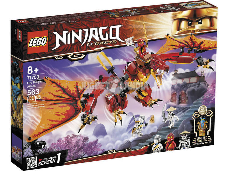 Lego Ninjago Ataque do Dragão de Fogo 71753