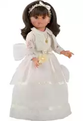 Boneca Comunhão Fany Morena 40 cm. Conversando com Vela Berbesa 4612V