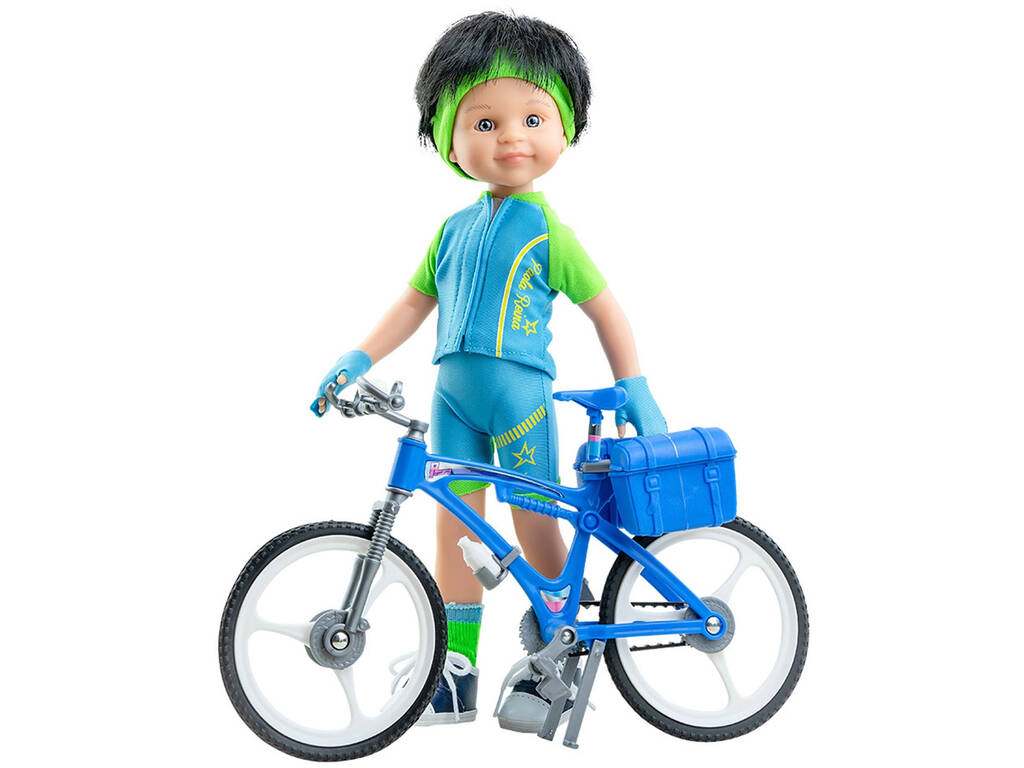 Puppe 32 cm. Carmelo Fahrräder Freundinnen Hobbies