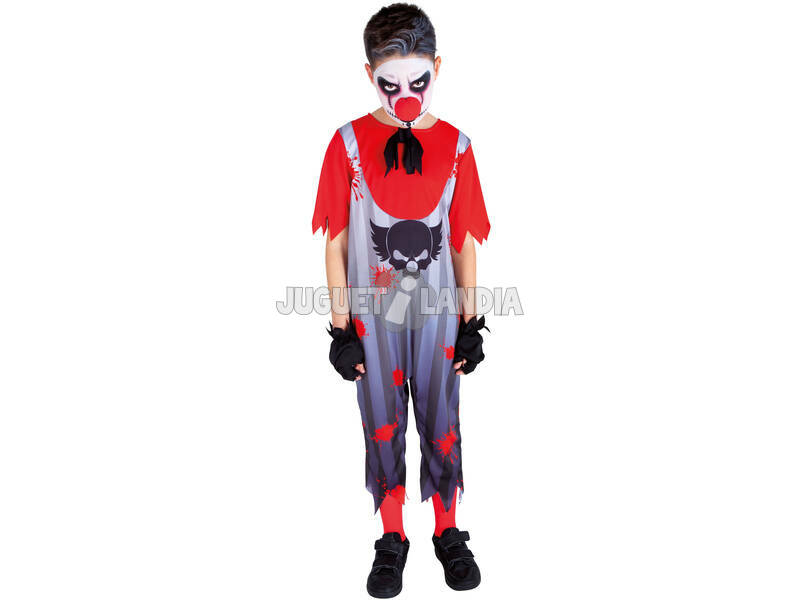 Costume bambino da clown cattivo con suoni taglia L Rubies S8691-L