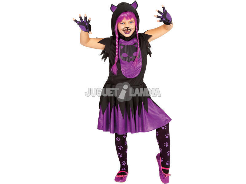 Costume enfant Chat noir avec rubis sonores S8691-M