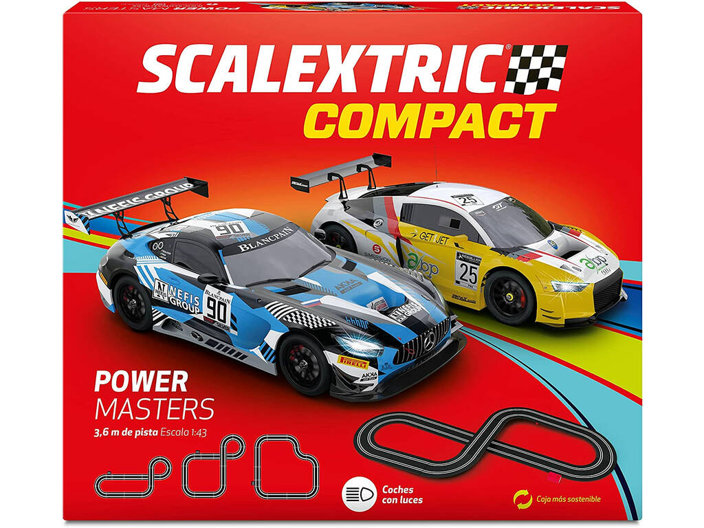 Scalextric Compact Power Masters Rennenstrecke C10369S500
