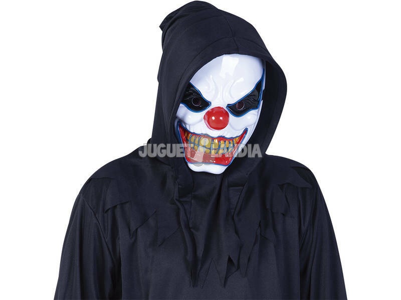Crazy Clown Maske mit Licht Rubies S5178