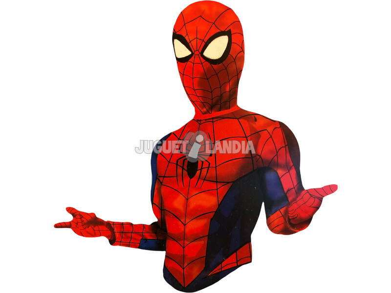 Spiderman-Kostüm mit Muskelbrust und Zubehör Grösse M Rubies 40321