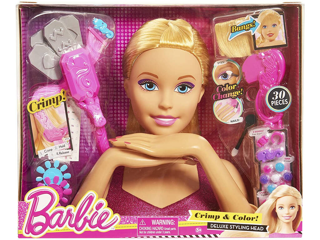 Barbie Busto Deluxe Crimp & Color Famosa BAR17000