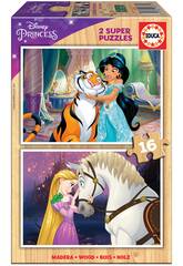 Puzzle Madera 2x16 Disney Princess Educa 18875