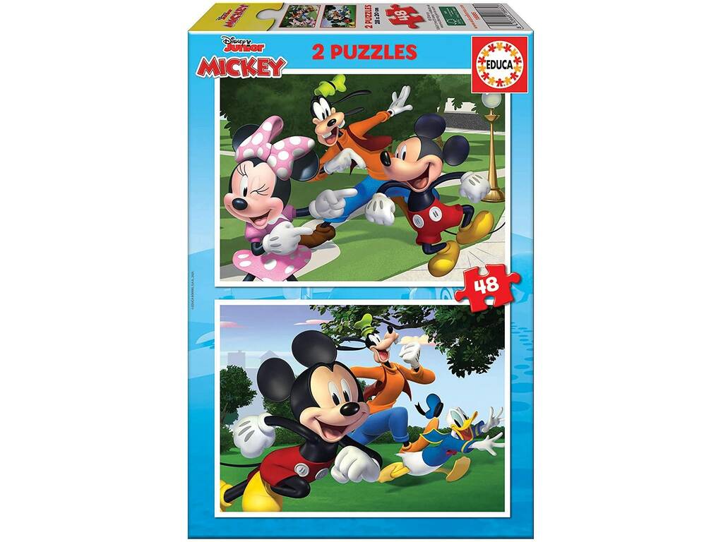 Puzzle 2X48 Mickey & Friends Educa 18885