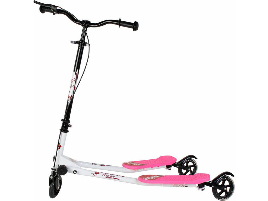 Patim Speeder Scooter Cor-de-rosa 3 Rodas