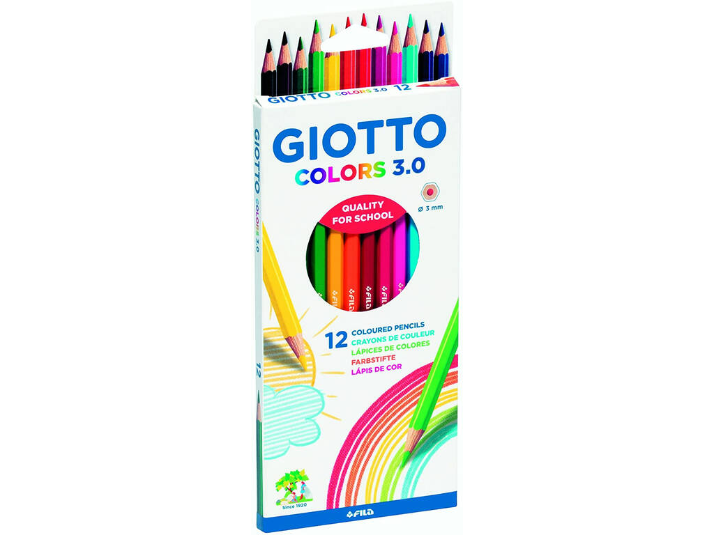 Giotto Colors 3.0 Lápis de Cores 12 Unidades Fila F276600