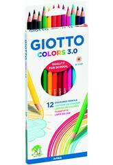 Giotto Colors 3.0 Lápices de Colores 12 Unidades Fila F276600