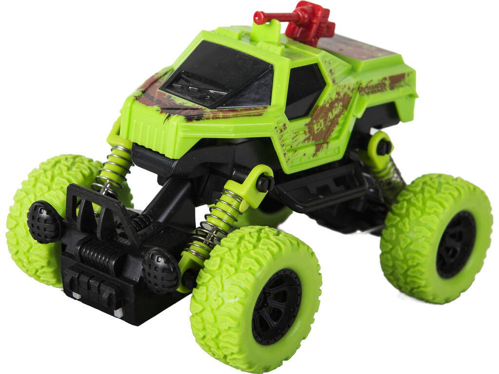 Auto attrito Monster Strong Power 4x4 verde