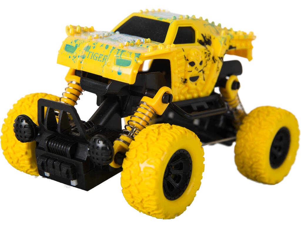 Friction Car Monster Strong Power 4x4 Yellow